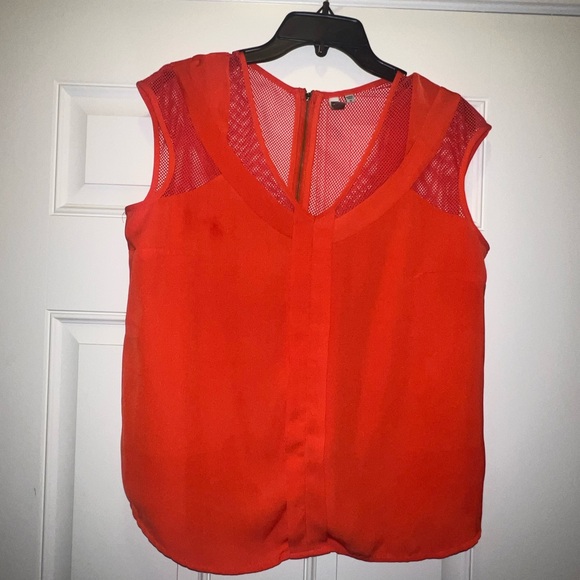 Tops - Women's Orange Sleeveless Top